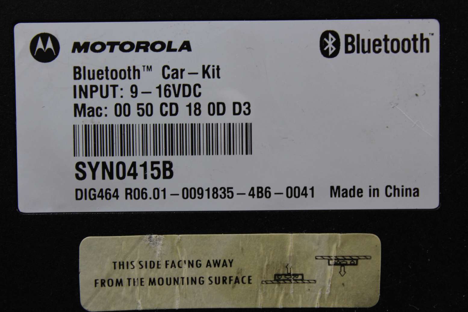 Modulo Bluetooth Motorola Mercedes W215 BTHCK100 O2OBTHCK100 020BTHCK100 3696ABTHCK100 3696A-BTHCK100 SYN0415B 0050CD180DD3 00 50 CD 18 0D D3 - foto 2