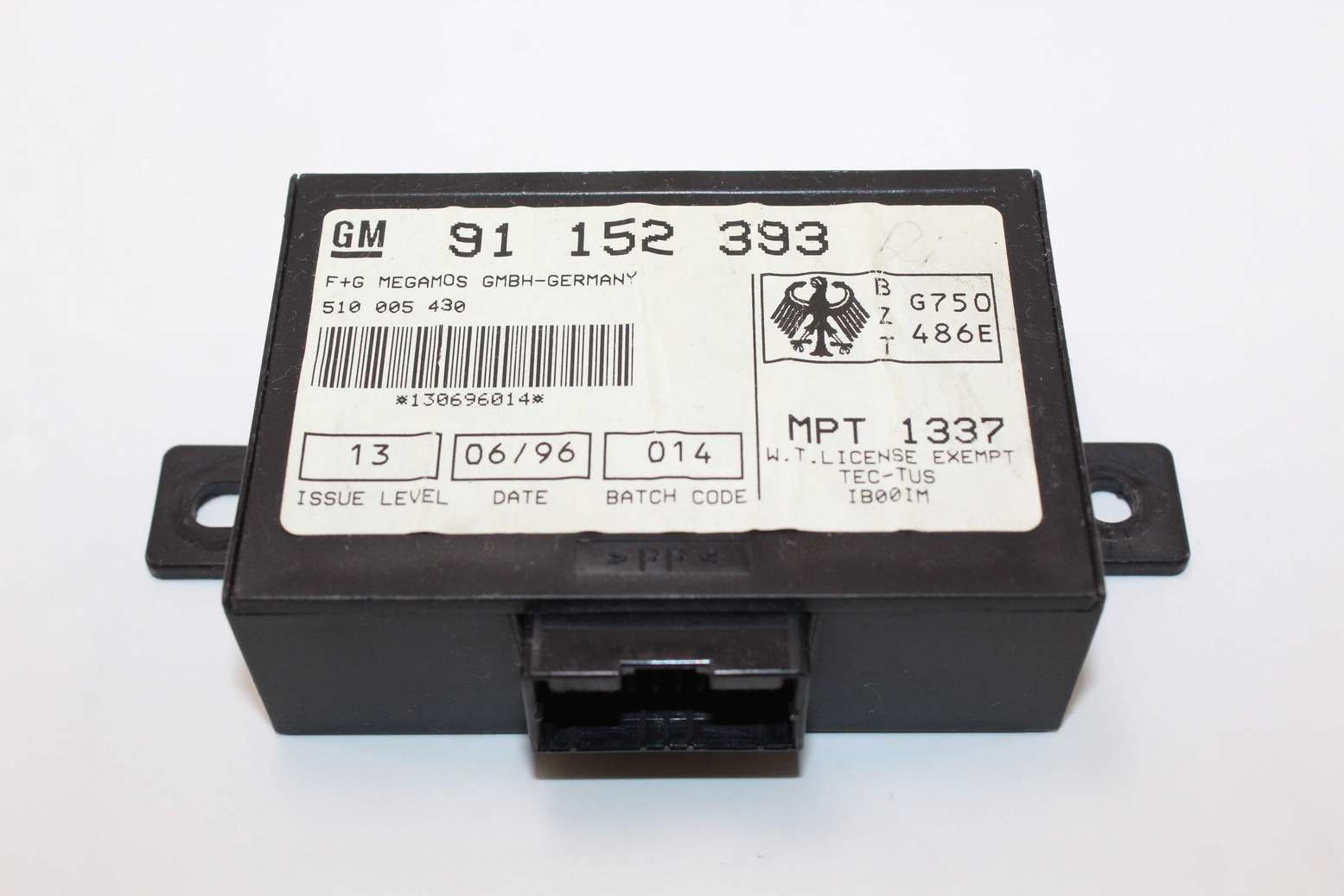 Modulo de control de inmovilizador Opel Frontera 91152393 91 152 393 510005430 510 005 430 - foto 1