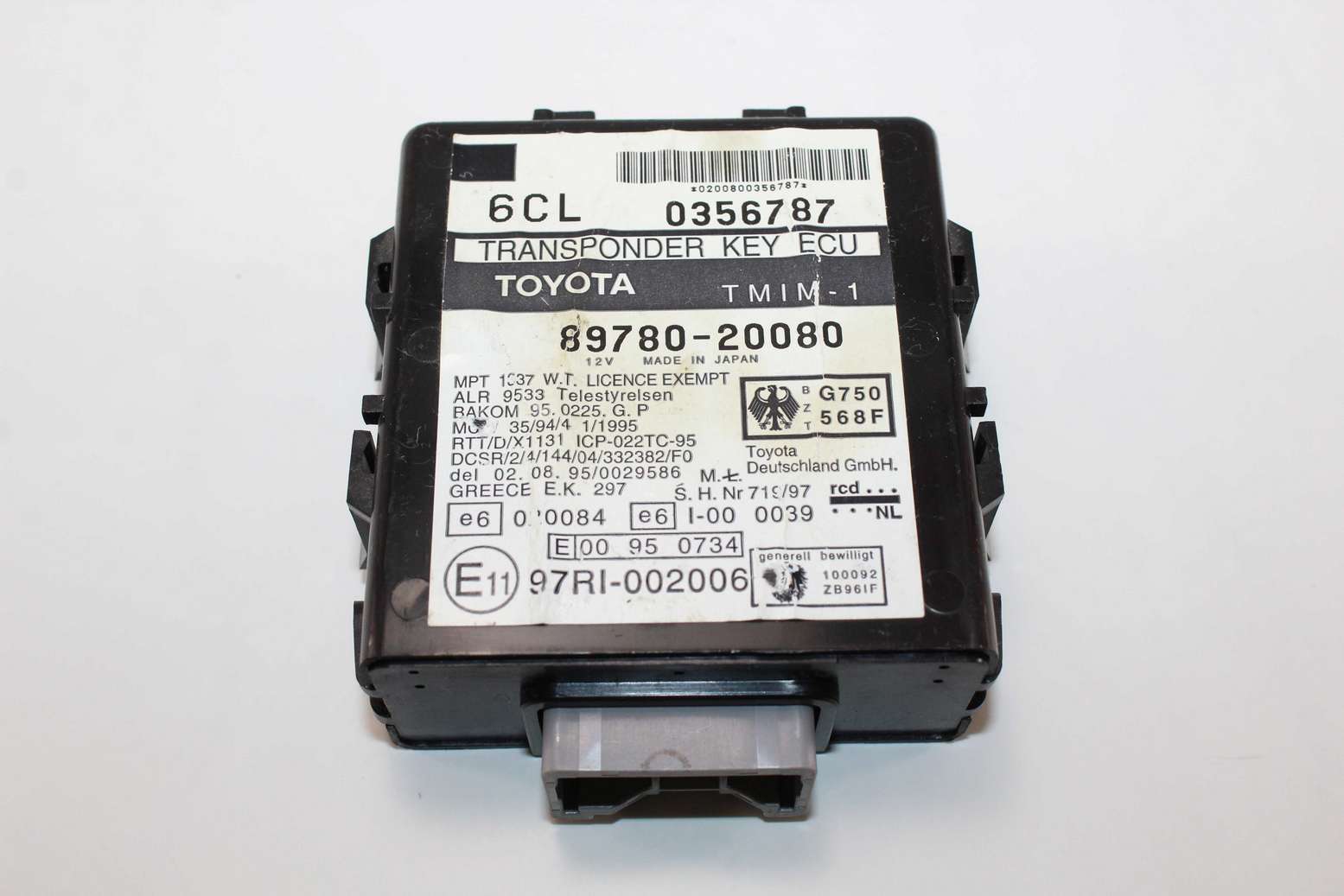 Modulo de control de inmovilizador Toyota Celica 8978020080 89780-20080 - foto 1