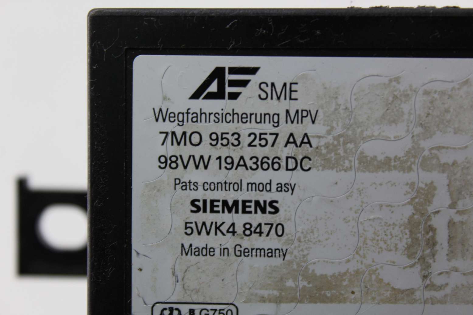 Módulo de inmovilizador VW Sharan 98VW19A366DC 98VW 19A366 DC 7M0953257AA 7M0 953 257 AA 7MO953257AA 7MO 953 257 AA Siemens 5WK48470 5WK4 8470 - foto 2