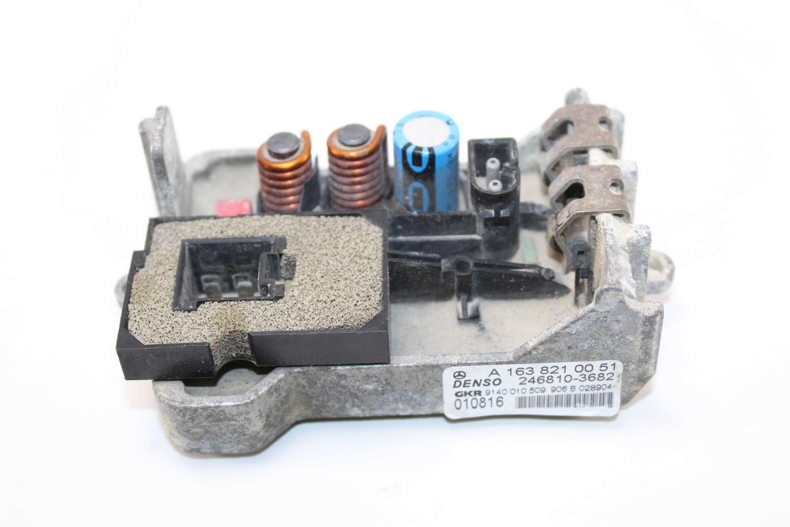 Resistencia de calefacción Mercedes W163 A1638210051 A 163 821 00 51 Denso 2468103682 246810-3682 GKR 9140010509906B 9140 010 509 906 B - foto 1