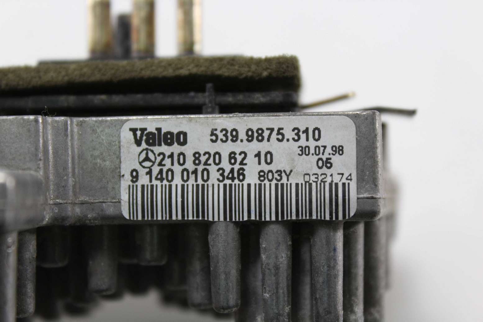 Resistencia de calefacción Mercedes W202 W210 2108206210 210 820 62 10 9140010346 9 140 010 346 Valeo 5399875310 539.9875.310 - foto 2