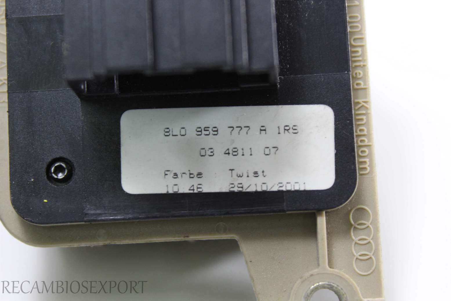 Interruptor sede disimulo Audi A6 4B 8L0959777A 8L0 959 777 A 8L0959777AKT3 8L0 959 777 A KT3 03481107 03 4811 07 03481100 03 4811 00 - foto 2