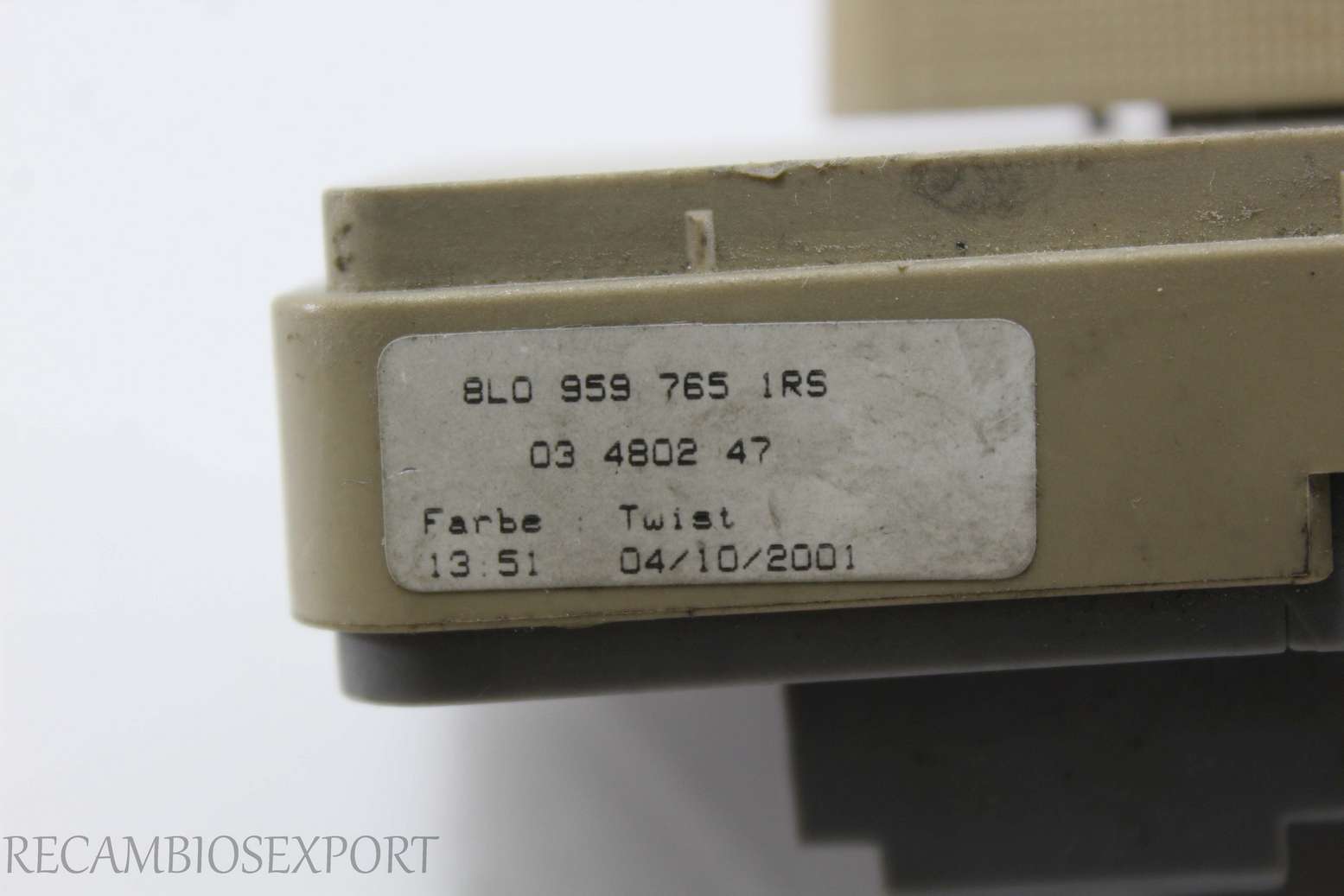 Interruptor de sede disimulo Audi A6 C5 8L0959765 8L0 959 765 LK 03480240 03480247 03 4802 47 - foto 3