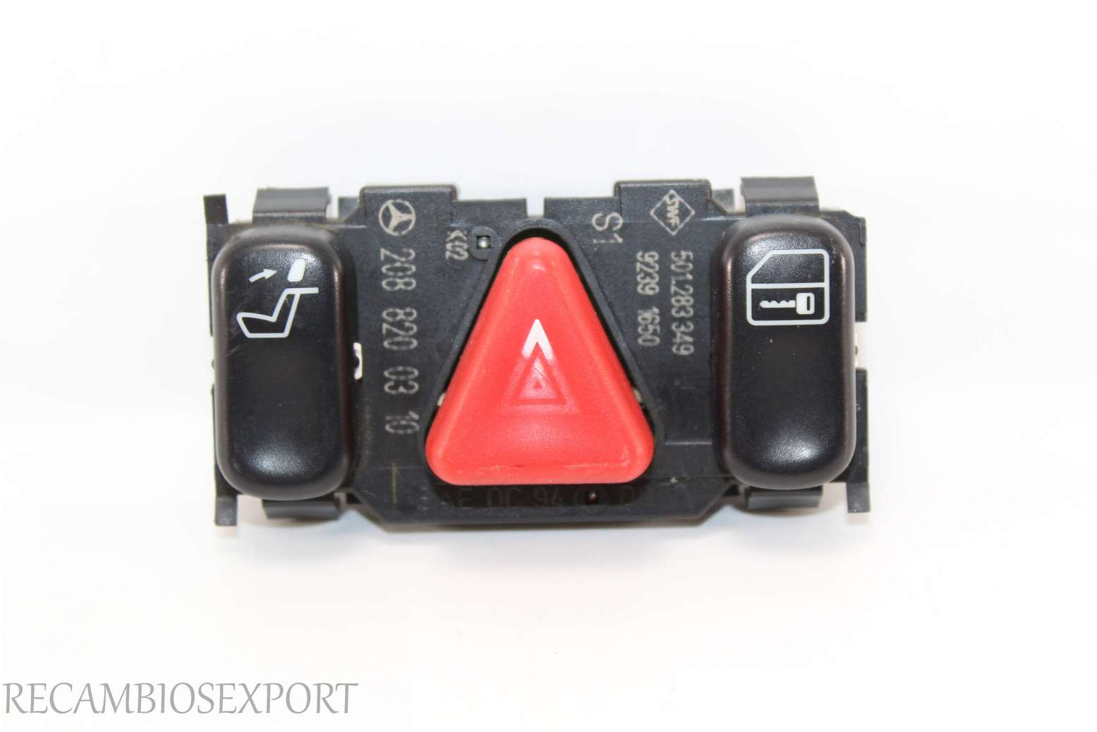 Interruptor de emergencia Mercedes W202 2088200310 208 820 03 10 501283394 501.283 394 92391650 9239 1650 - foto 1