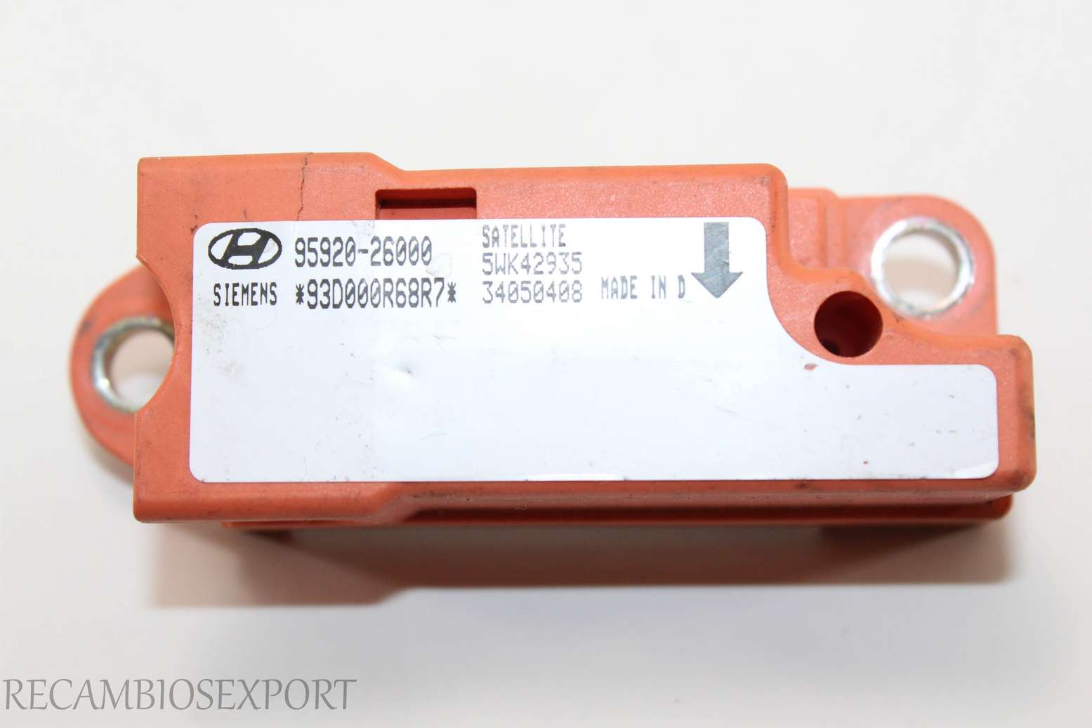 Sensor de airbag Hyundai Santa 9592026000 95920-26000 Siemens 5WK42935 - foto 1