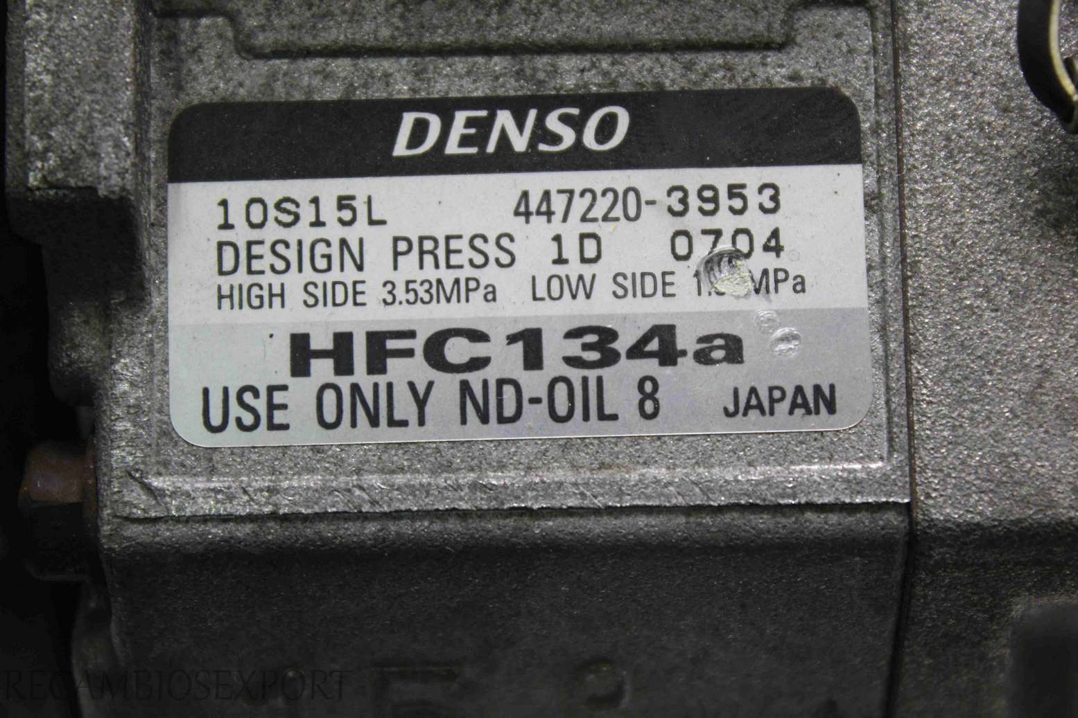 Compresor de aire acondicionado Toyota Rav 2473000151 247300-0151 4472203953 447220-3953 Denso - foto 6