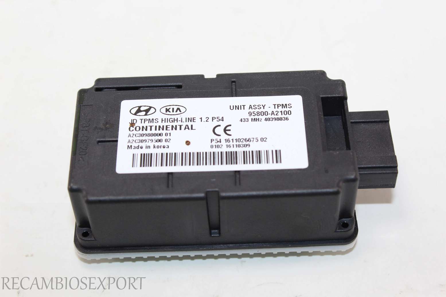 Modulo de control presión Kia Ceed 95800A2100 95800-A2100 A2C3098000001 A2C30980000 01 A2C3097950002 A2C30979500 02 - foto 1