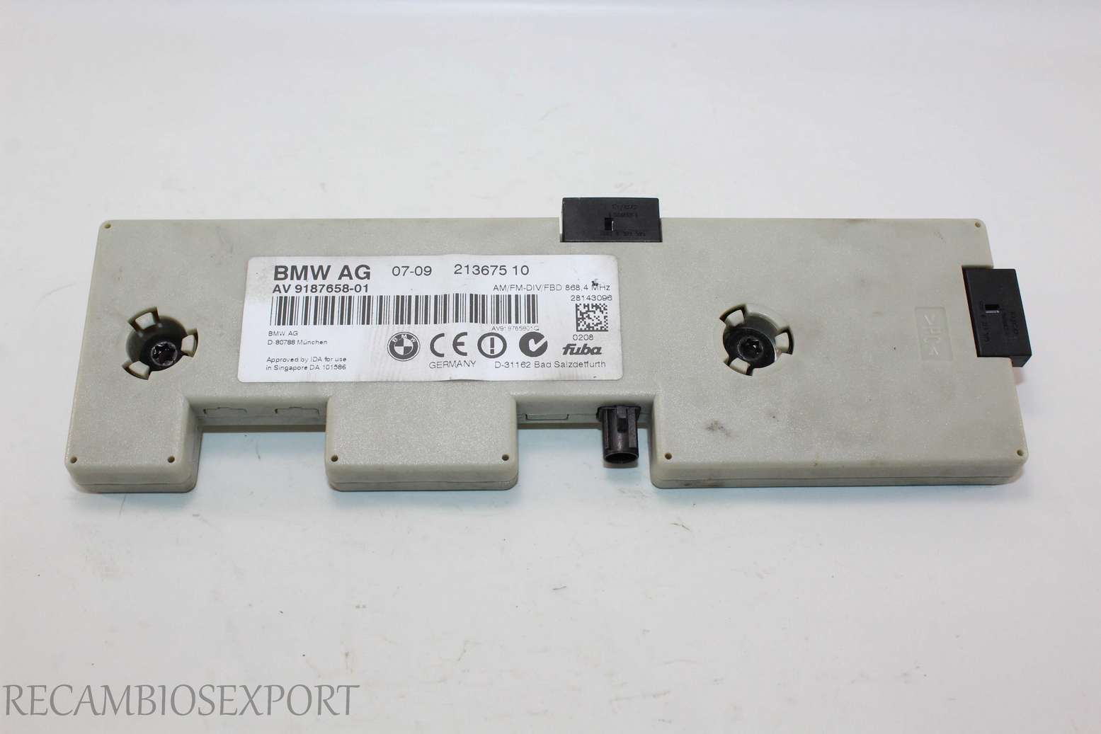 Amplificador de antena BMW E82 E90 E92 AV918765801 AV 9187658-01 21367510 213675-10 - foto 1