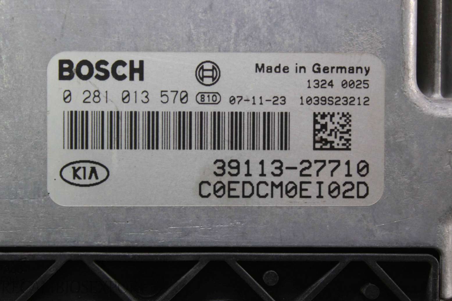 Centralita del motor Kia Ceed 3911327710 39113-27710 Bosch 0281013570 0 281 013 570 - foto 2