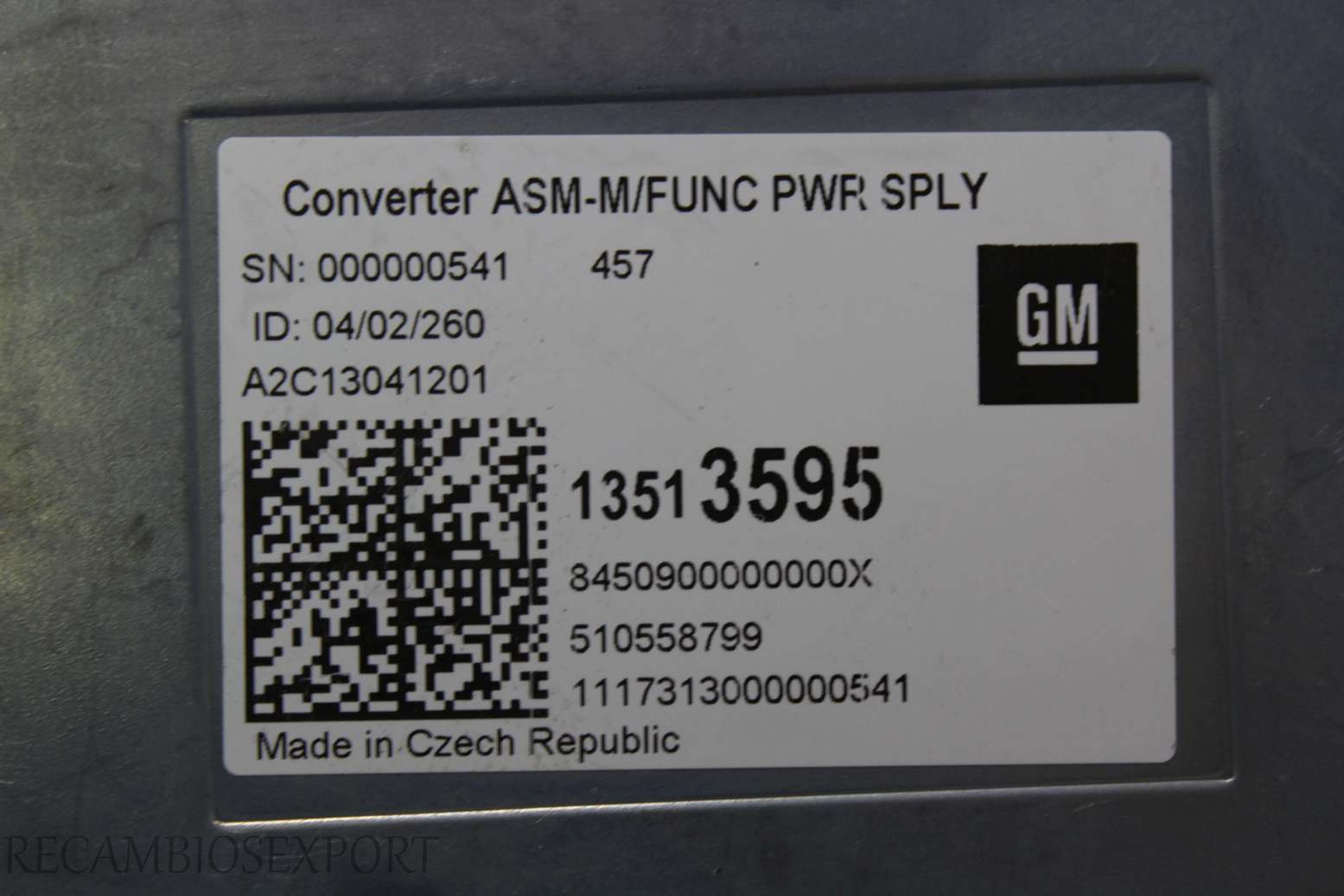 Modulo de control Convertidor de Voltaje Astra 13513595 1351 3595 8450900000000X 510558799 A2C13041201 - foto 2