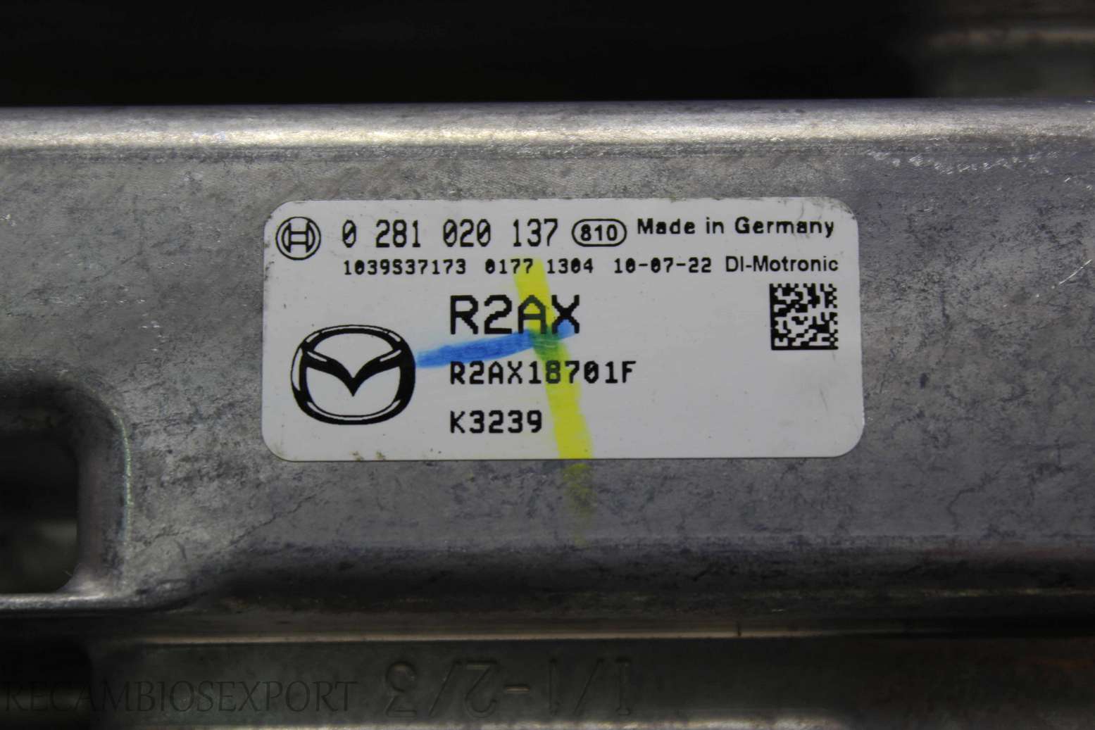 Centralita del motor Mazda CX7 R2AX18701F Bosch 0281020137 0 281 020 137 - foto 2
