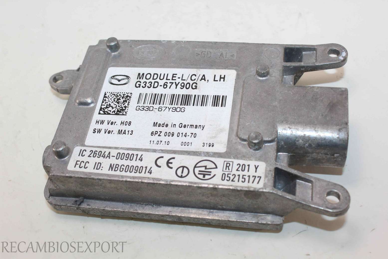 Modulo de trasero Mazda 6 G33D67Y90G G33D-67Y90G 6PZ00901470 6PZ 009 014-70 2694A009014 2694A-009014 NBG009014 05215177 - foto 1