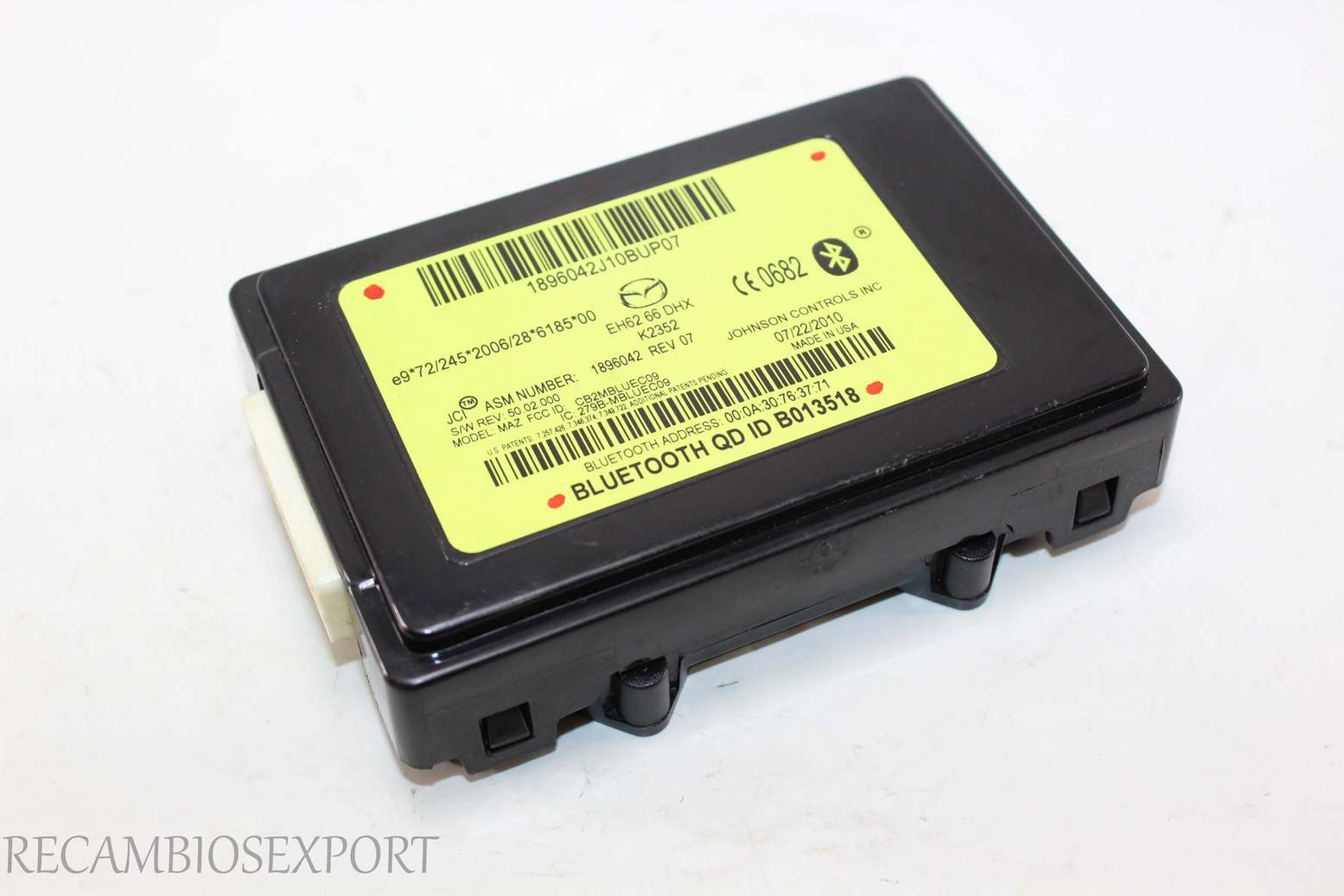 Módulo de bluetooth control Mazda CX-7EH6266DHX EH62 66 DHX K2352 1896042REV07 1896042 REV 07 - foto 1