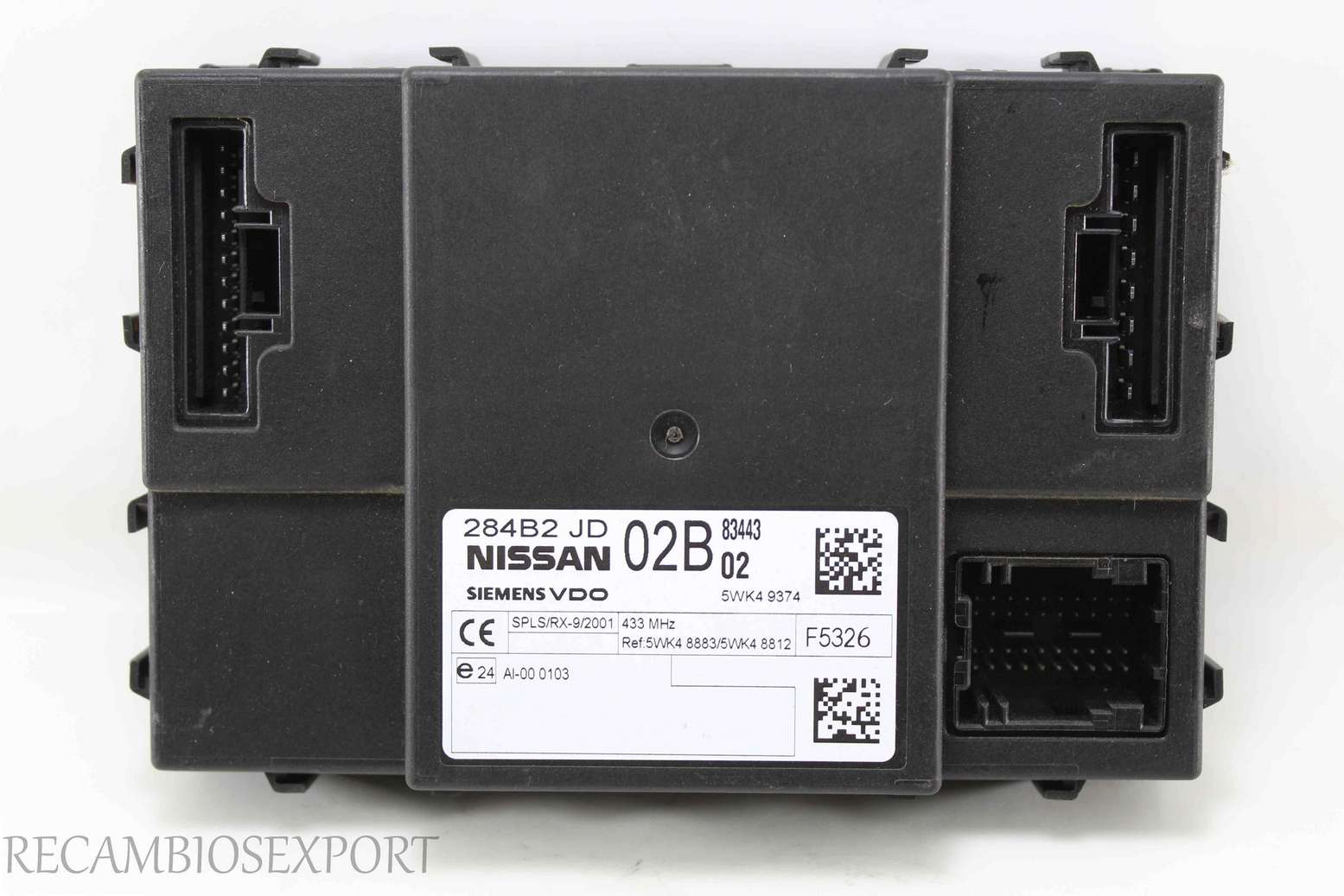 Centralita de cierre Nissan Qashqai 284B2JD02B 284B2 JD 02B Siemens 5WK49374 5WK4 9374 5WK48883 5WK48812 - foto 1