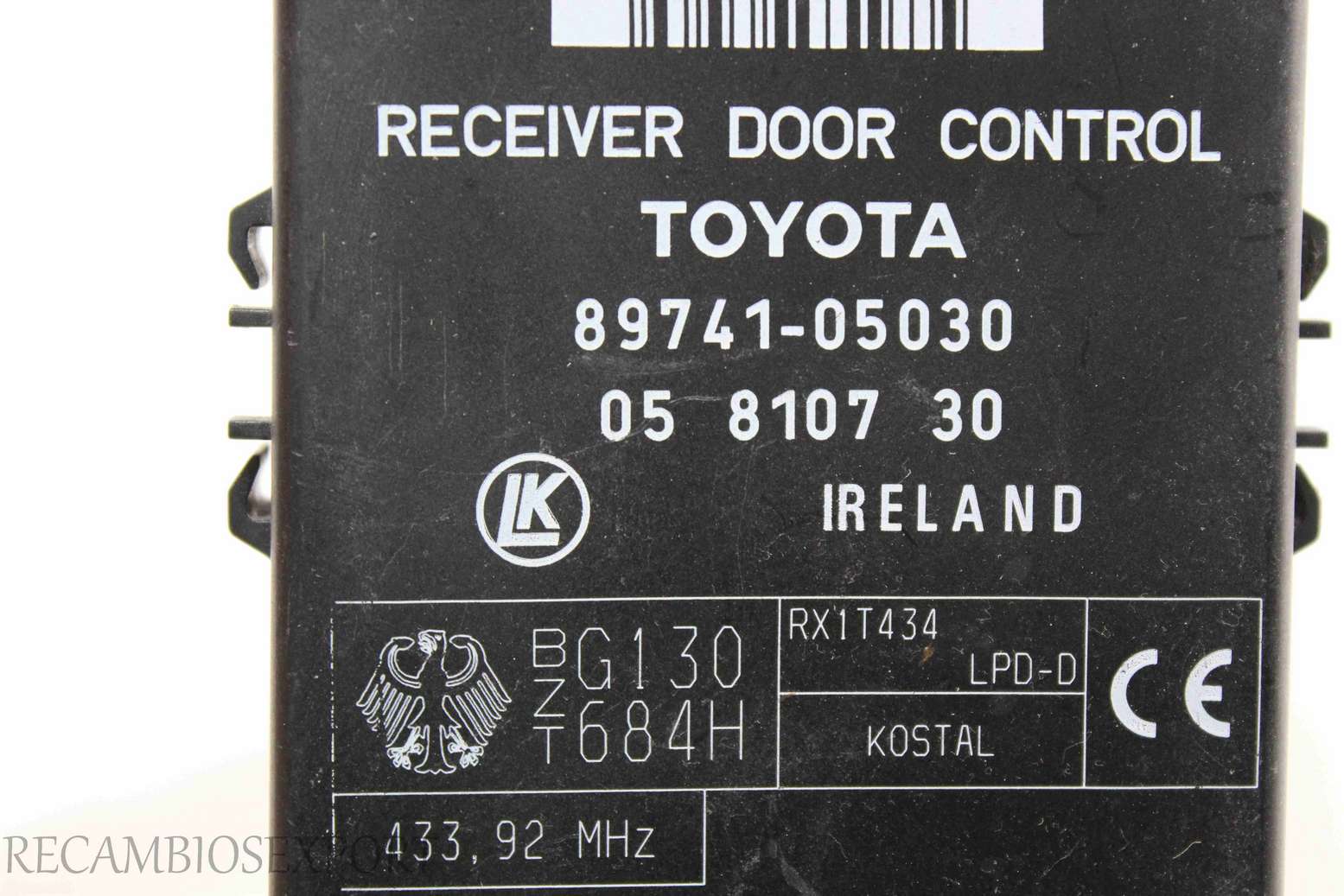 Modulo de control central Toyota Avensis 8974105030 89741-05030 LK 05810730 05 8107 30 - foto 2