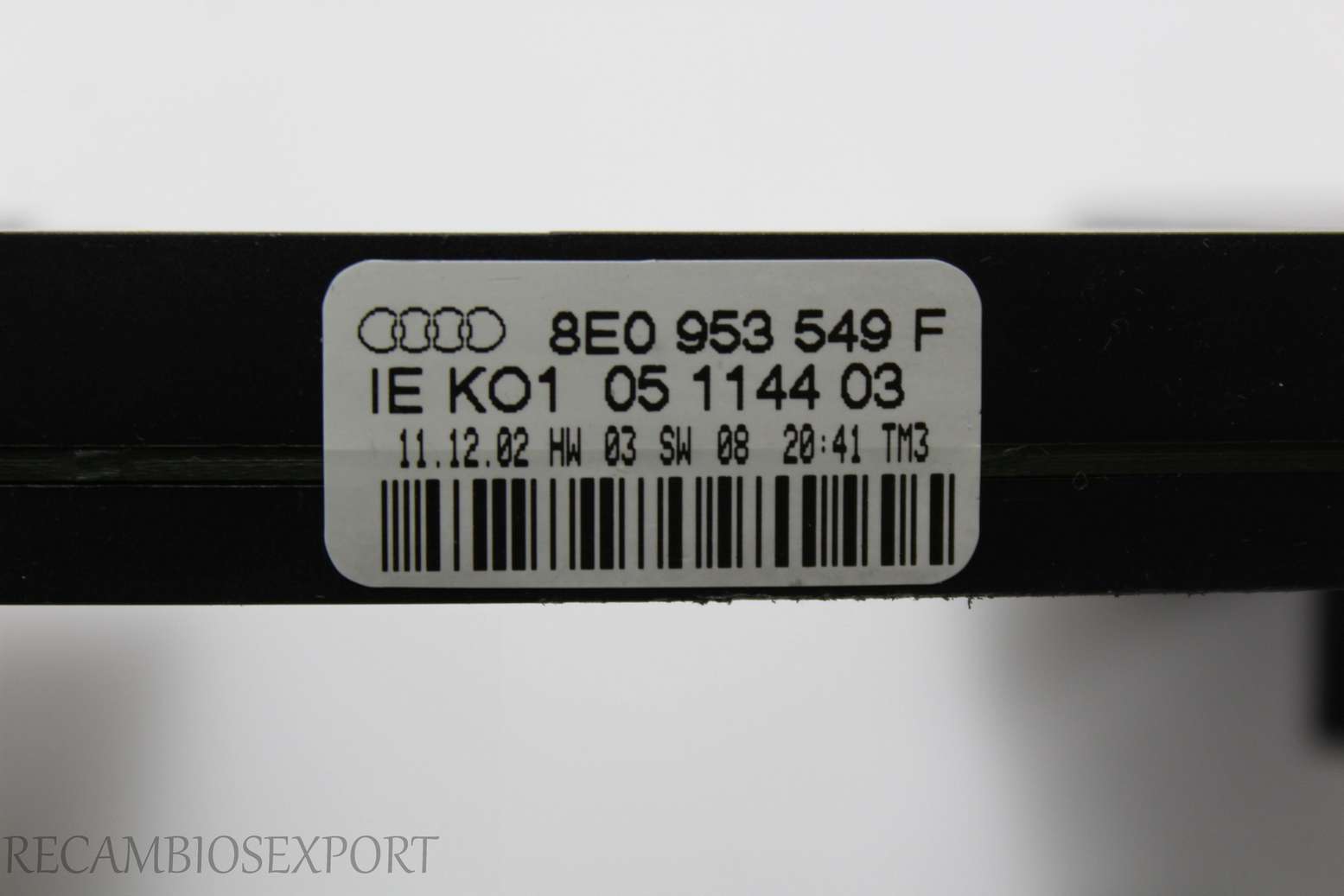Modulo de control limpiaparabrisas Audi A4 8E0953549F 8E0 953 549 F 05114403 05 1144 03 - foto 2
