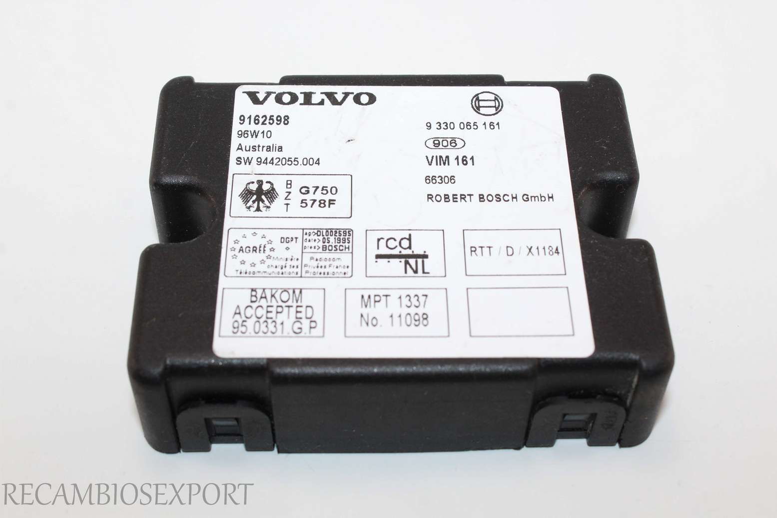 Módulo de control Volvo V70 S70 850 9162598 SW9442055004 SW 9442055.004 Bosch 9330065161 9 330 065 161 - foto 1