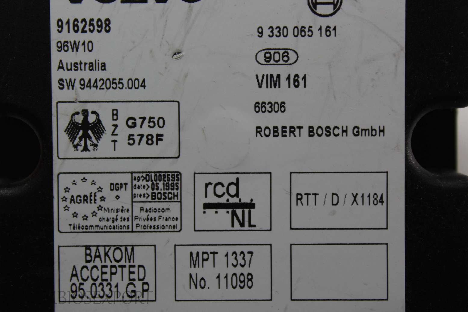 Módulo de control Volvo V70 S70 850 9162598 SW9442055004 SW 9442055.004 Bosch 9330065161 9 330 065 161 - foto 2