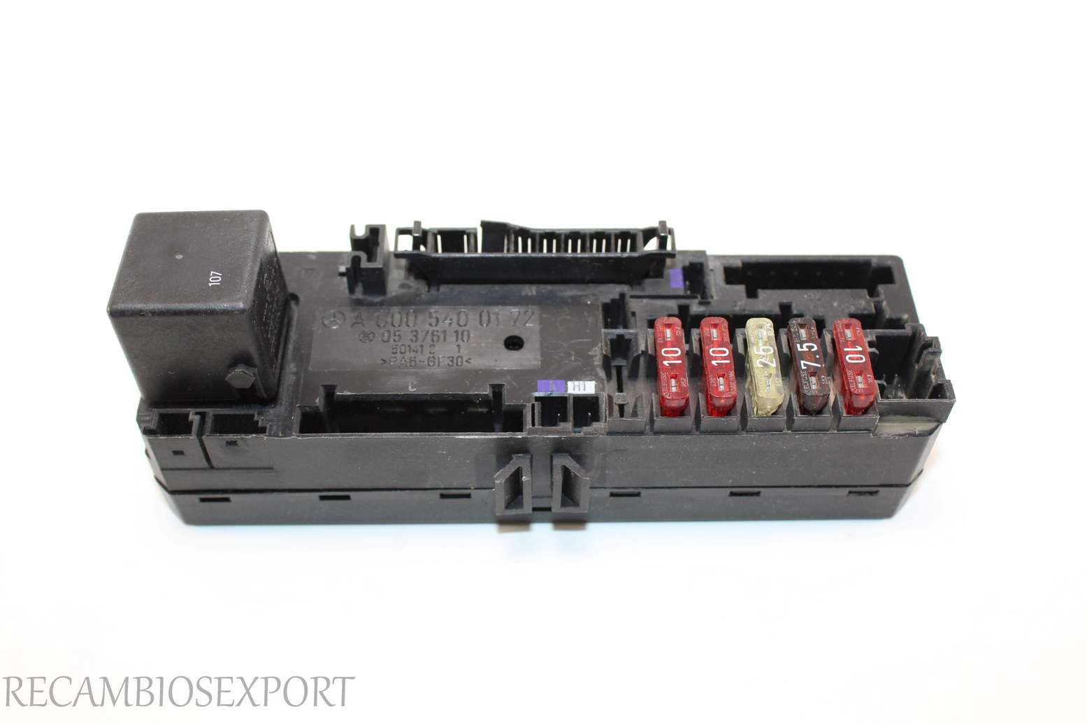 Caja de fusibles Mercedes W210 A0005400172 A 000 540 01 72 LK 05376110 05 3761 10 - foto 1