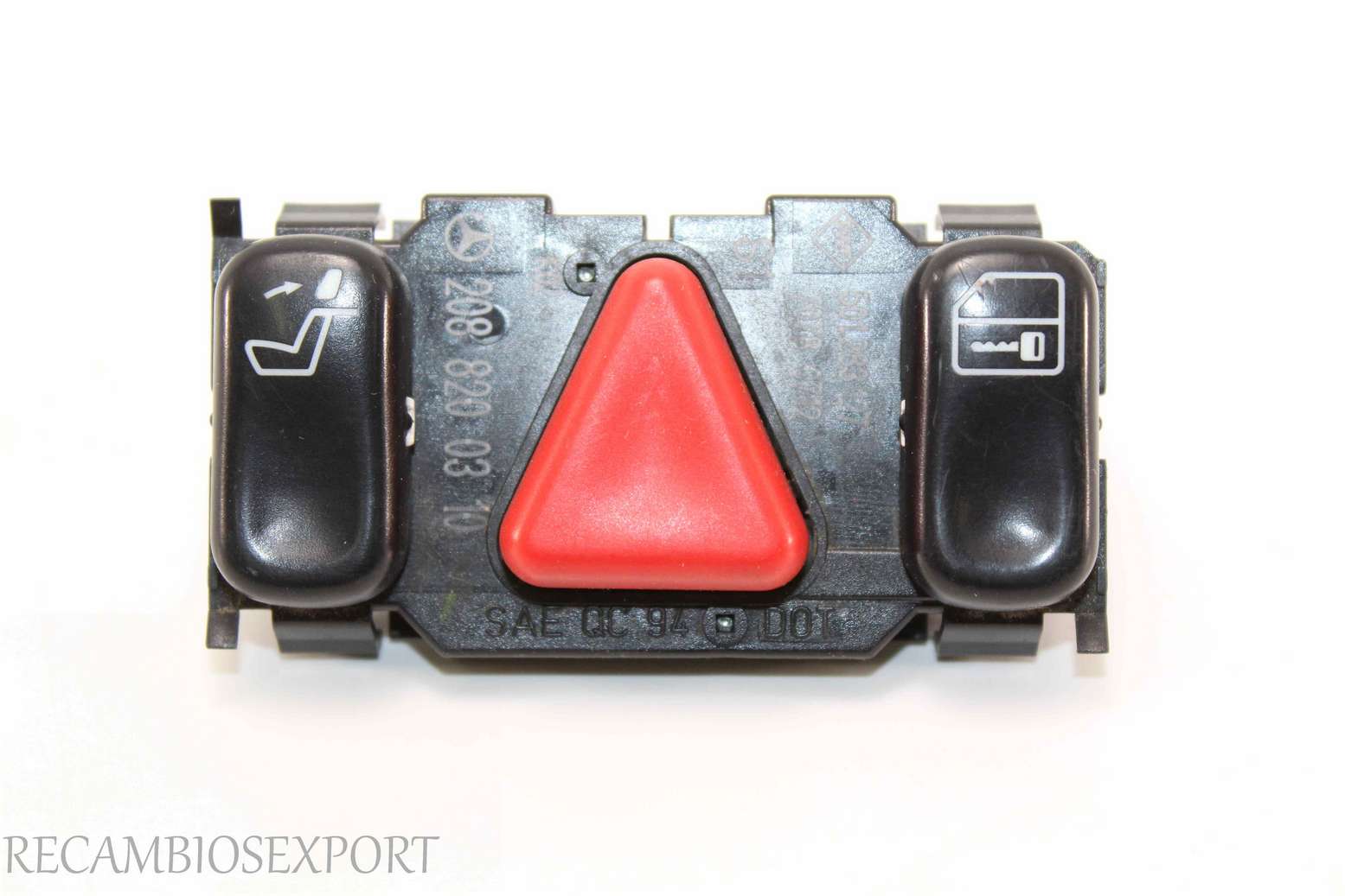 Interruptor de emergencia Mercedes W202 2088200310 208 820 03 10 501283127 501.283 127 70780712 7078 0712 SAEQC94 SAE QC 94 DOT - foto 1