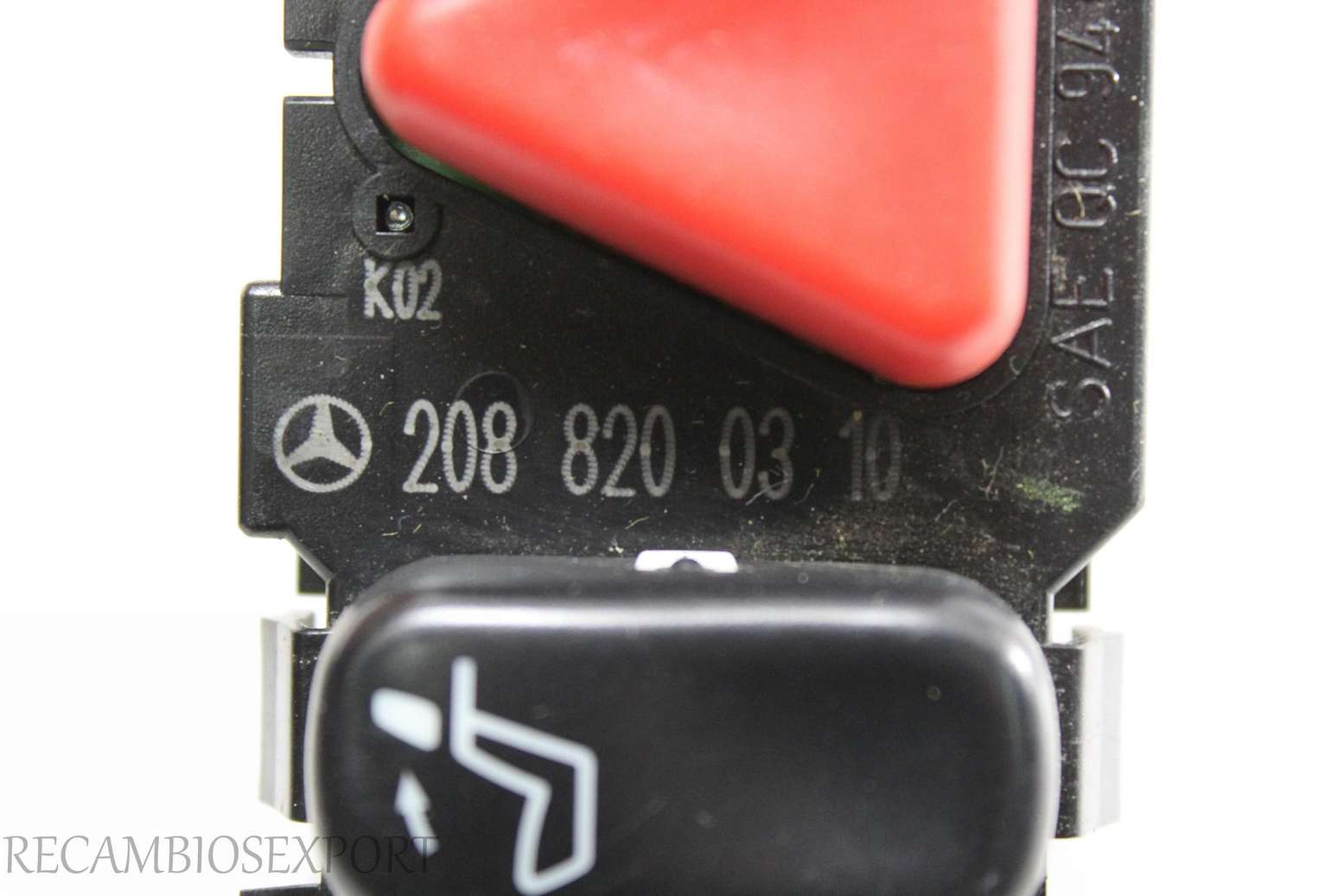 Interruptor de emergencia Mercedes W202 2088200310 208 820 03 10 501283127 501.283 127 70780712 7078 0712 SAEQC94 SAE QC 94 DOT - foto 2