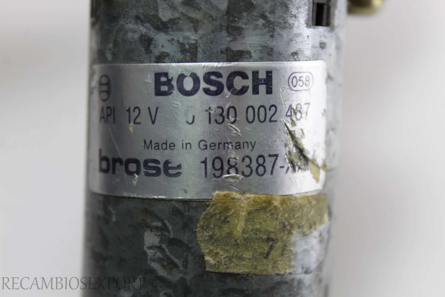 Motor de elevalunas Audi A6 Bosch 0130002487 0 130 002 487 Brose 198387XXX 198387-XXX 196850 - foto 2