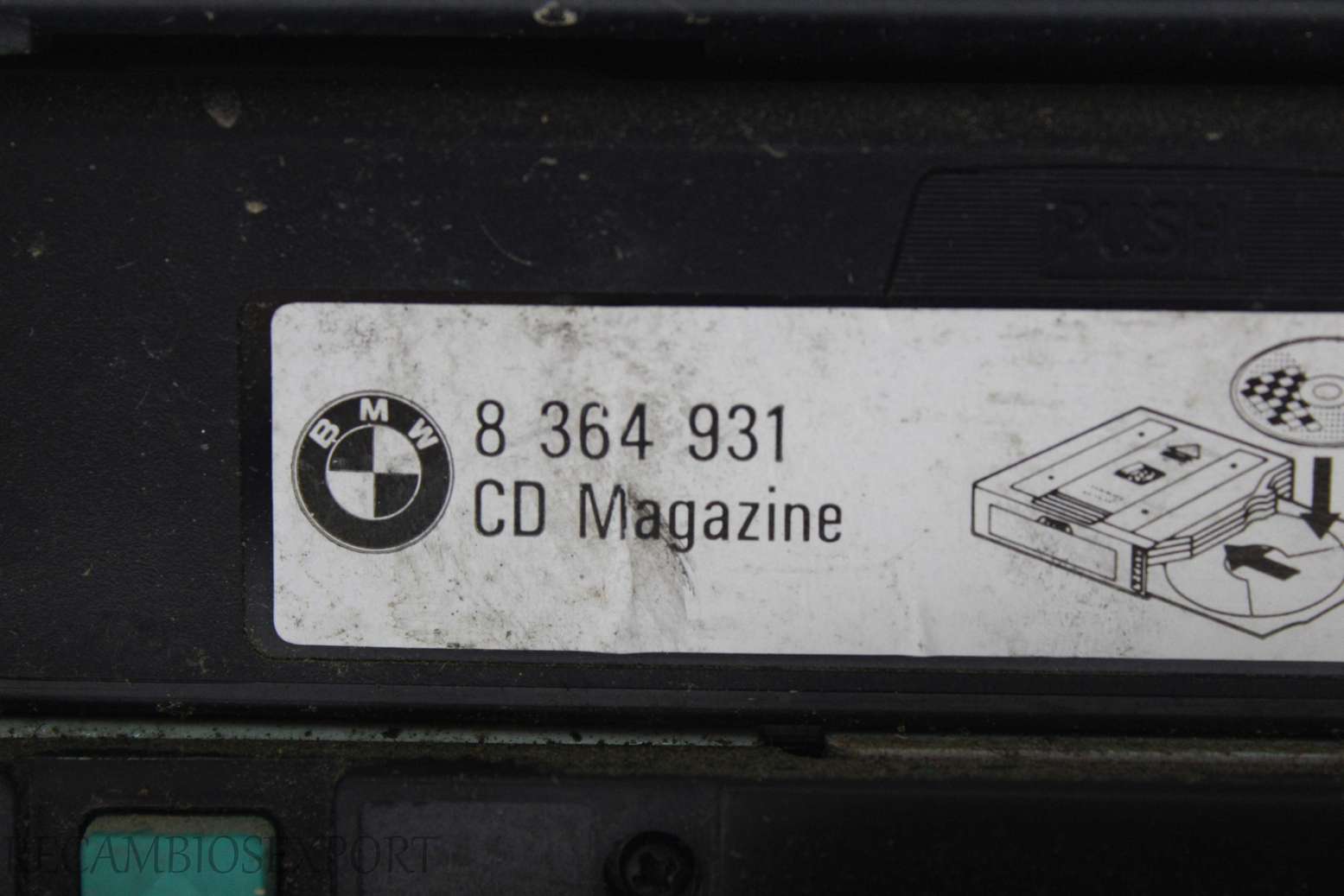 Cambiador de CD BMW E39 E46 E53 8364931 8 364 931 65126913389 65.12-6 913 389 - foto 3