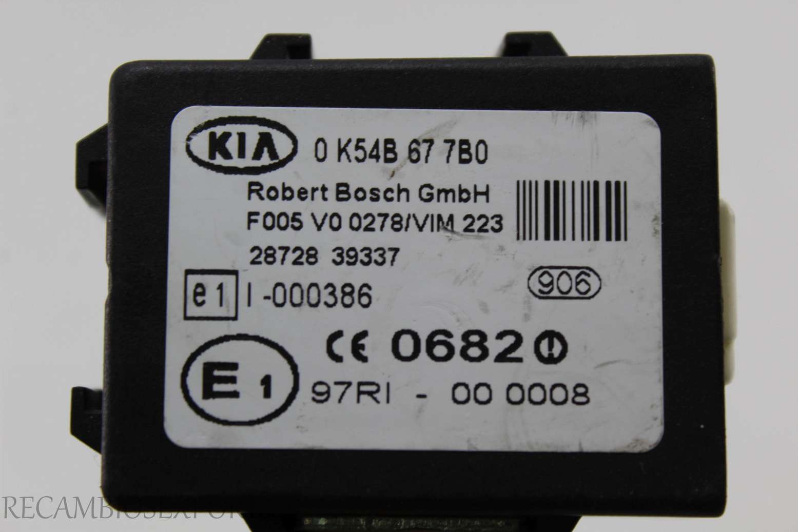 Modulo de control inmovilizador Kia Carnival 0K54B677B0 0 K54B 67 7B0 Bosch F005V00278 F005 V0 0278 - foto 2