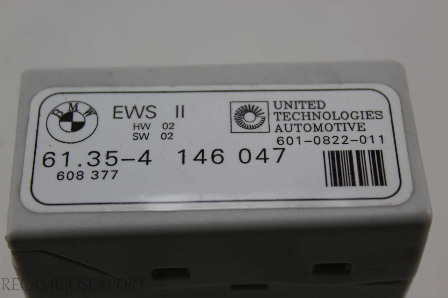 Centralita de control inmovilizador BMW E36 61354146047 61.35-4 146 047 6010822011 601-0822-011 - foto 2