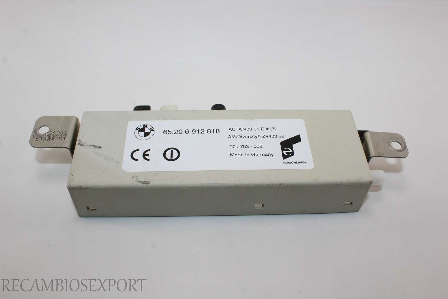 Amplificador de antena BMW E46 65206912818 65.20-6 912 818 921753002 921 753-002 - foto 1