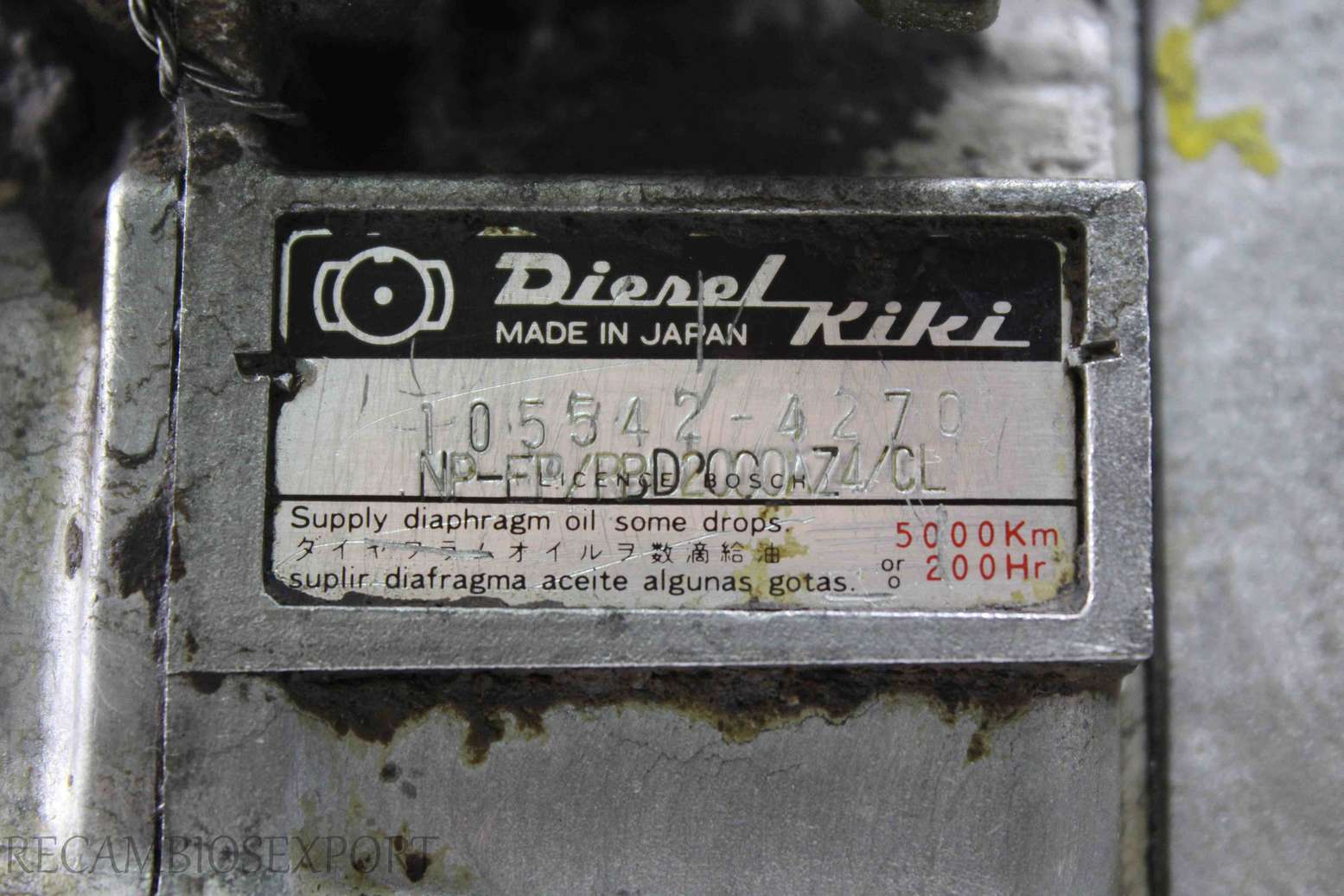 Bomba inyeccion Nissan Patrol 1016319772 101631-9772 16700C8605 16700 C8605 1055424270 105542-4270 1010639370 101063-9370 - foto 6