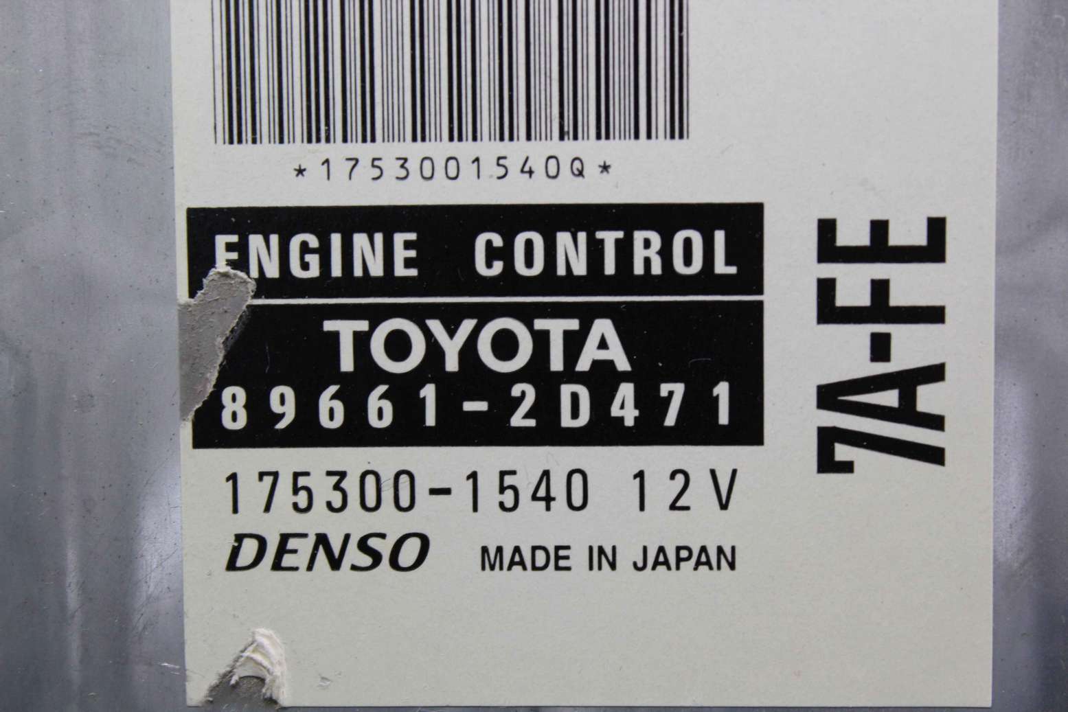 Centralita del motor Toyota Celica 896612D471 89661-2D471 Denso 1753001540 175300-1540 - foto 2