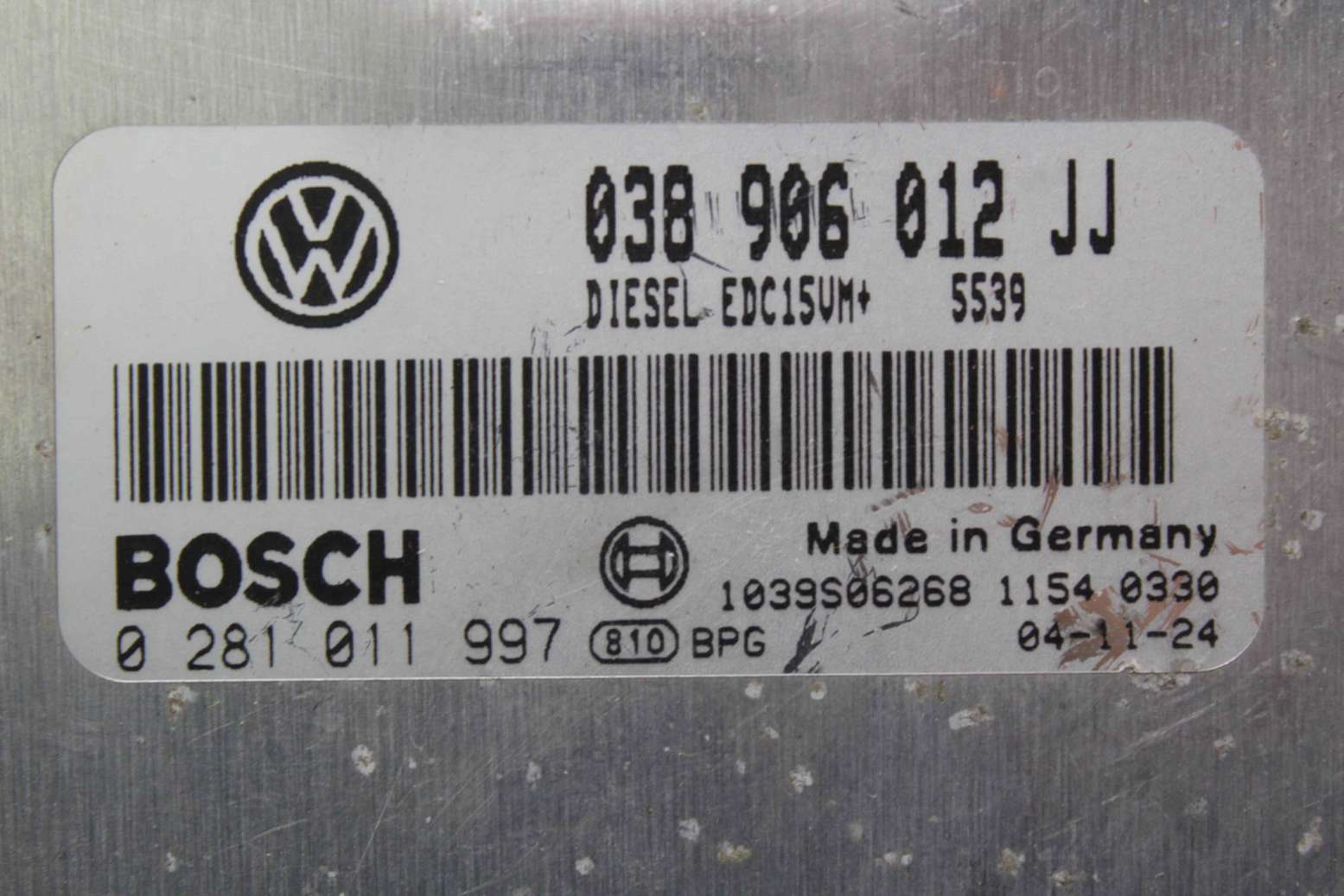 Centralita del motor Seat Toledo Leon 038906012JJ 038 906 012 JJ Bosch 0281011997 0 281 011 997 - foto 2