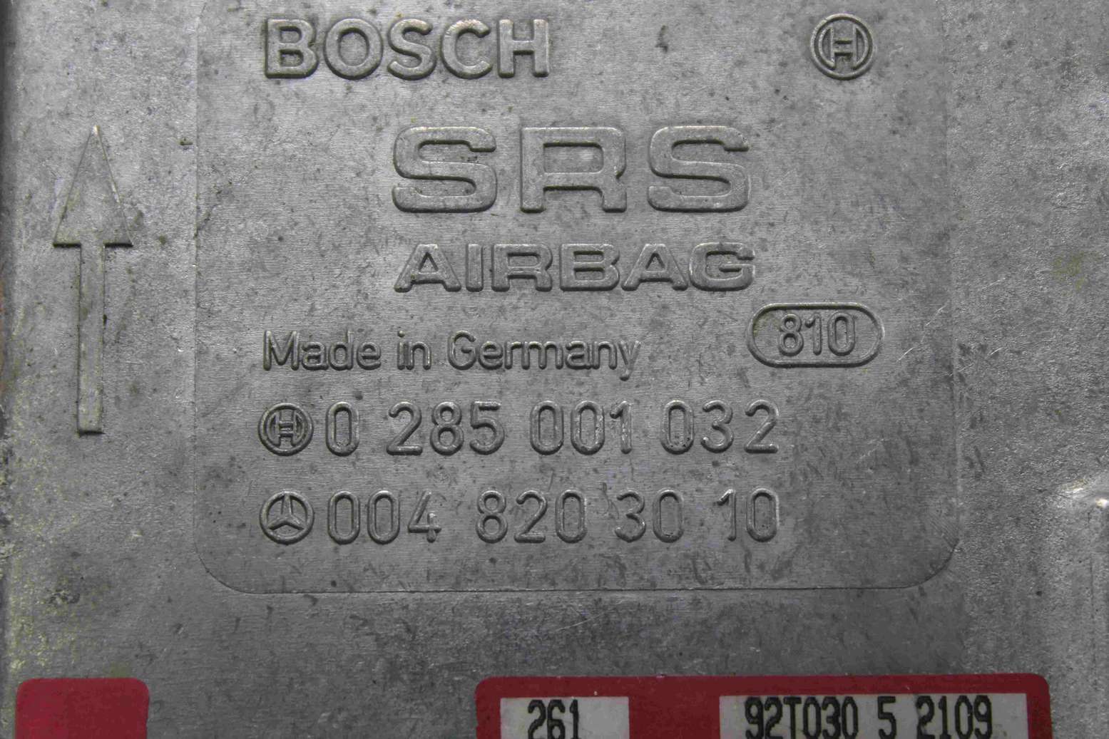 Centralita de airbag Mercedes W140 0048203010 004 820 30 10 Bosch 0285001032 0 285 001 032 - foto 2