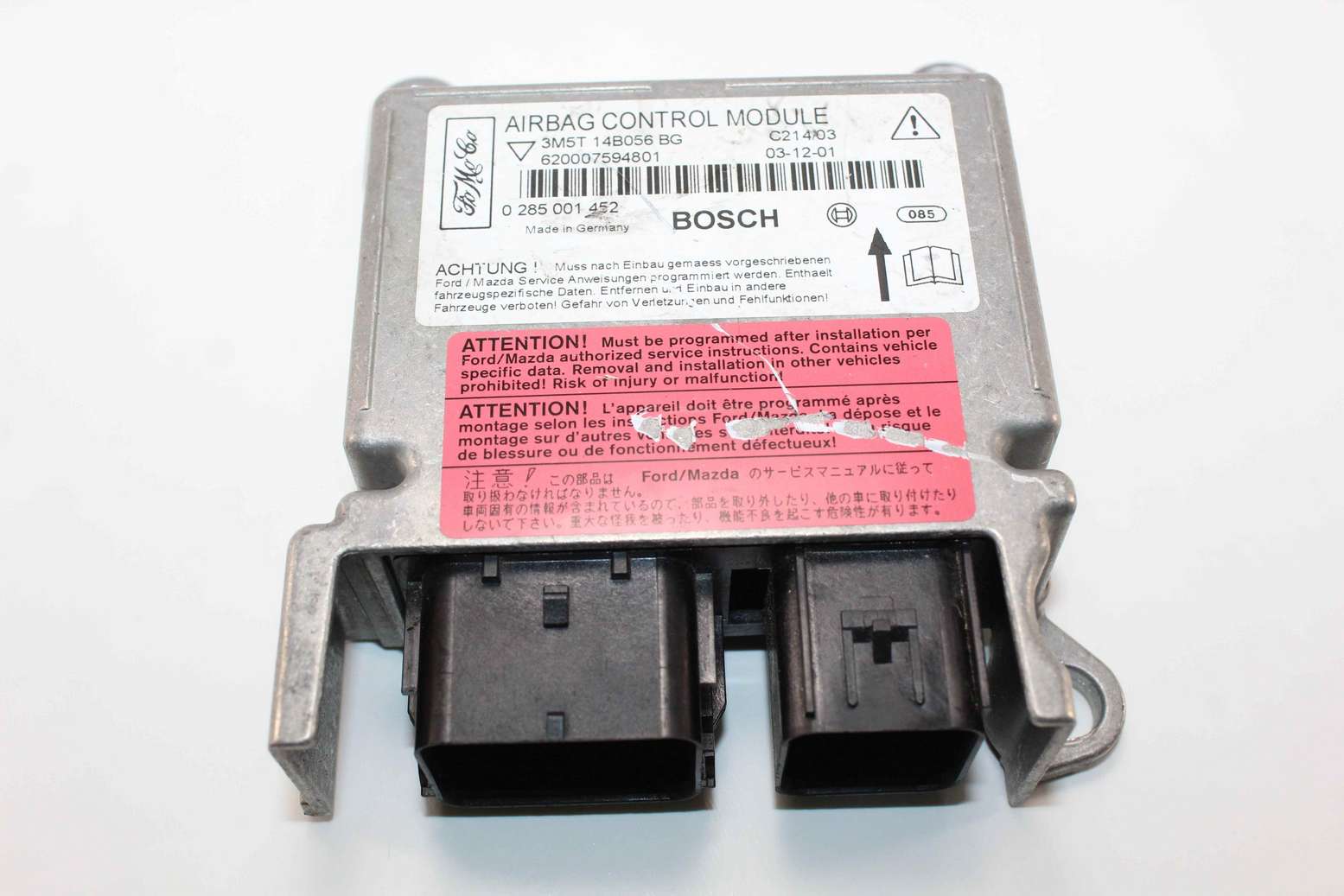Centralita de airbag Ford Focus C-Max 3M5T14B056BG 3M5T 14B056 BG Bosch 0285001452 0 285 001 452 620007594801 - foto 1