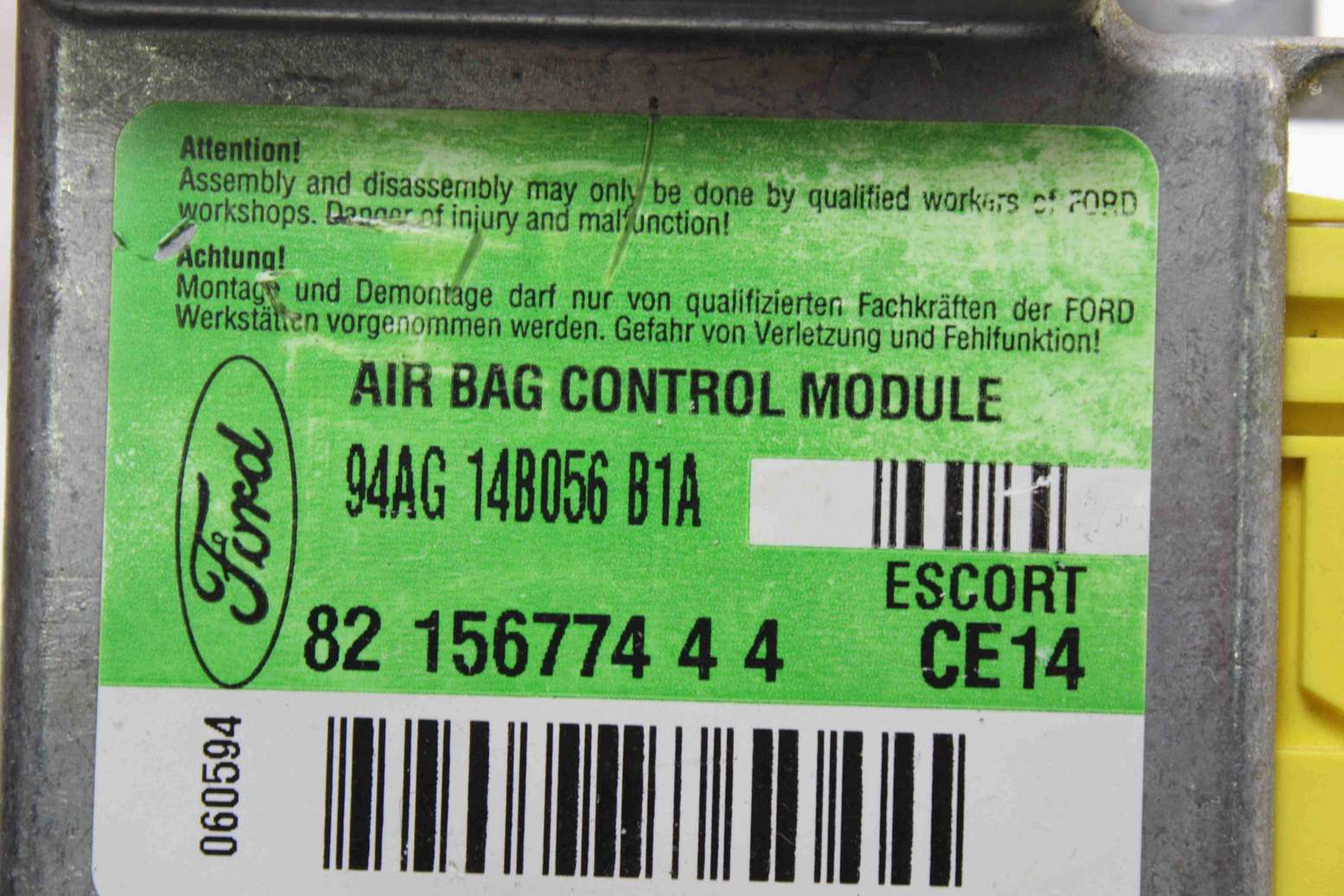 Centralita de airbag Ford Escort 94AG14B056B1A 94AG 14B056 B1A 8215677444 82 156774 4 4 - foto 2