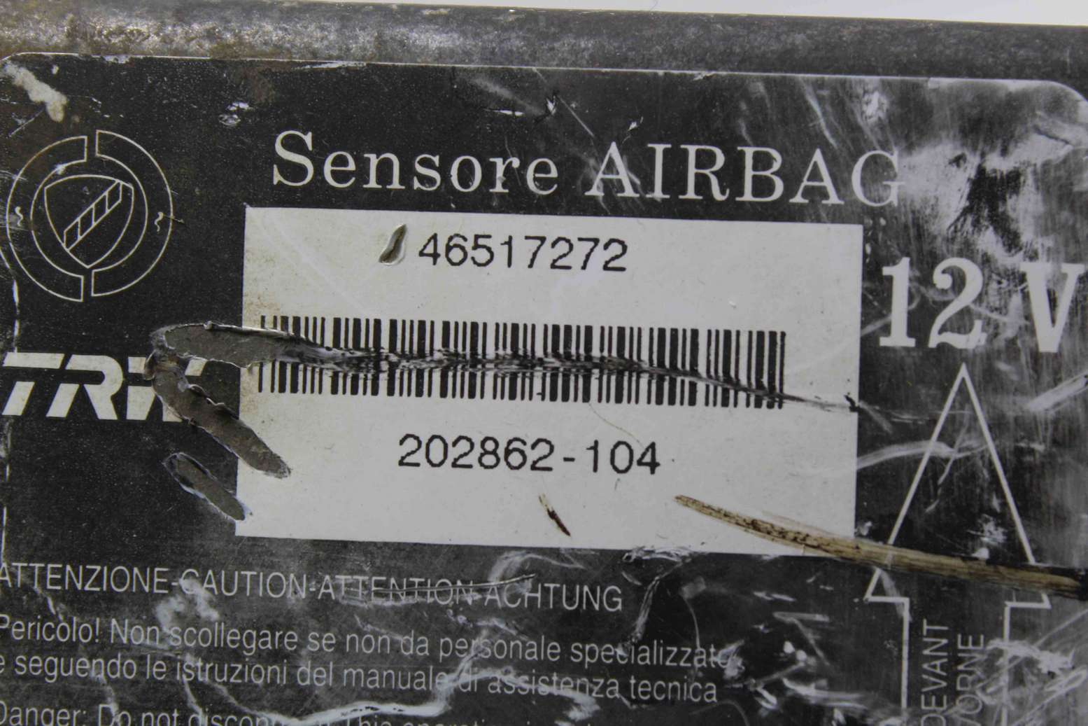 Centralita de airbag Fiat Punto 46517272 202862104 202862-104 TRW - foto 2