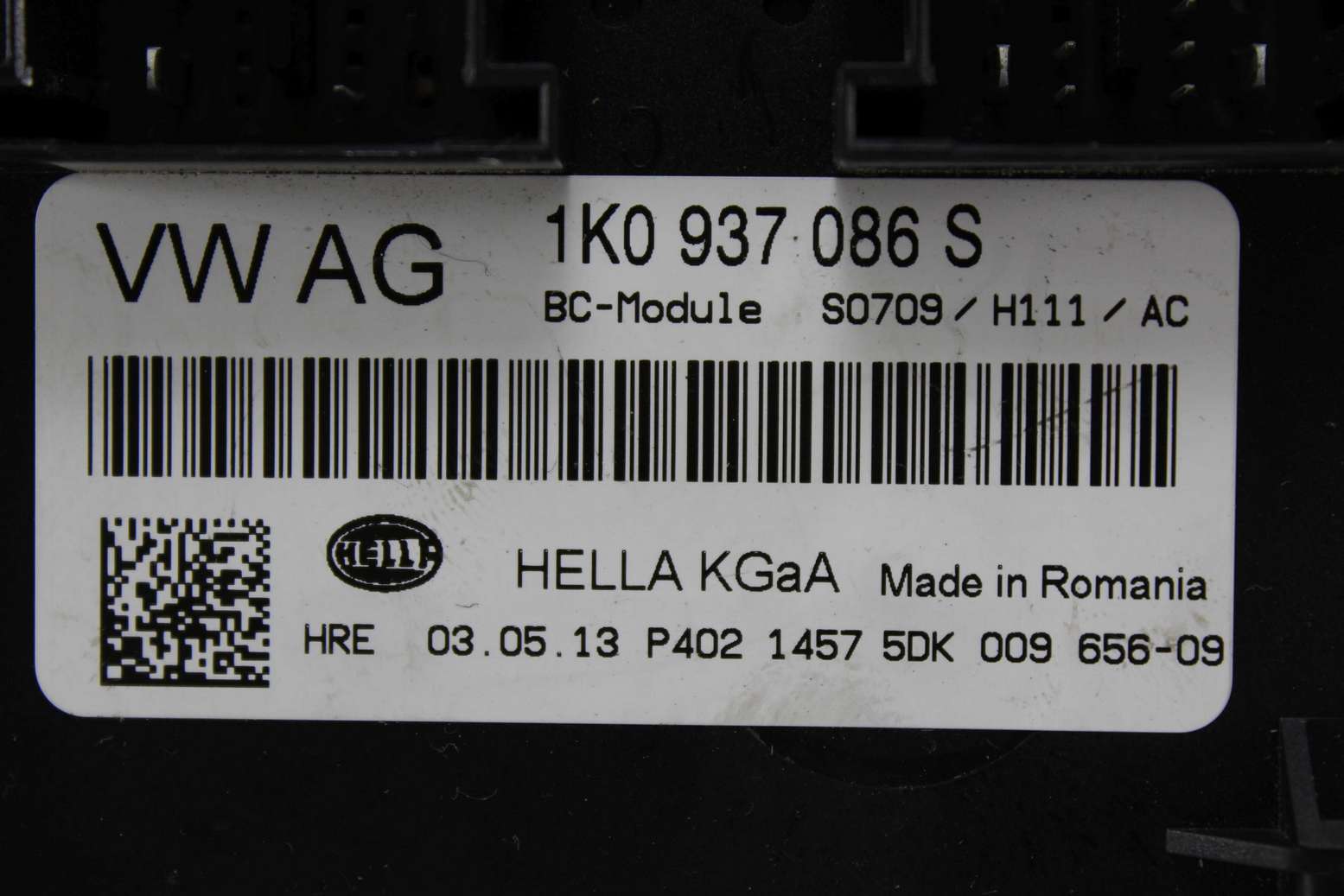 Caja de fusibles VW Golf Touran 1K0937086S 1K0 937 086 S Hella 5DK00965609 5DK 009 656-09 - foto 2