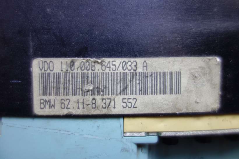 Cuadro de instrumentos BMW E36 62118371552 62.11-8 371-552 VDO 110008645033A 110.008.645/033 A - foto 2