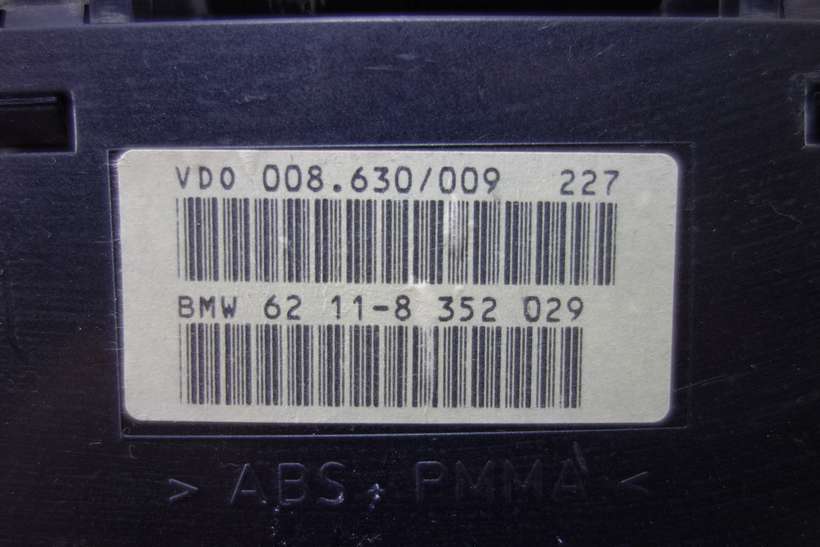 Cuadro de instrumentos BMW E38 E39 62118352207 6211-8 352 207 085360050 62118352029 62 11-8 352 029 VDO 008630009 008.630/009 - foto 3