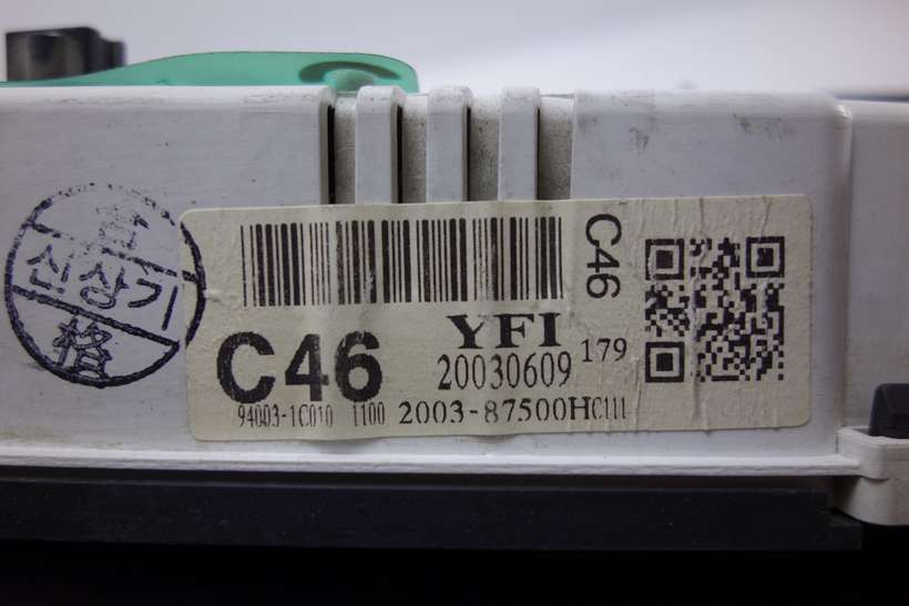 Cuadro de instrumentos Hyundai Getz 940031C010 94003-1C010 20030609 200387500 2003-87500 - foto 2