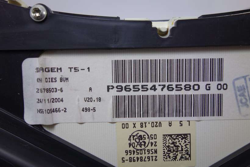 Cuadro de instrumentos Peugeot 307 P9655476580G00 P9655476580G P9655476580 G 00 - foto 2