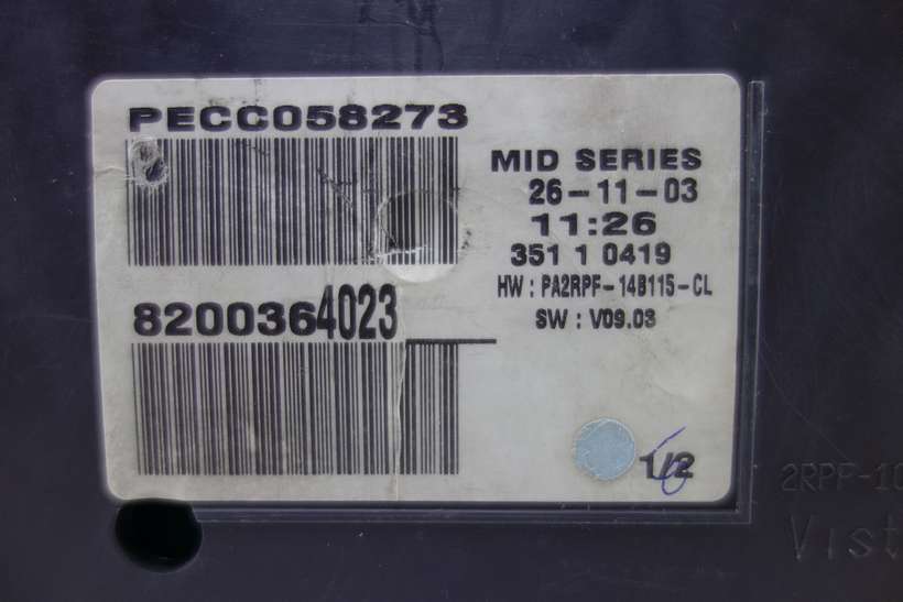 Cuadro de instrumentos Renault Megane 8200364023 PA2RPF14B115CL PA2RPF-14B115-CL - foto 2