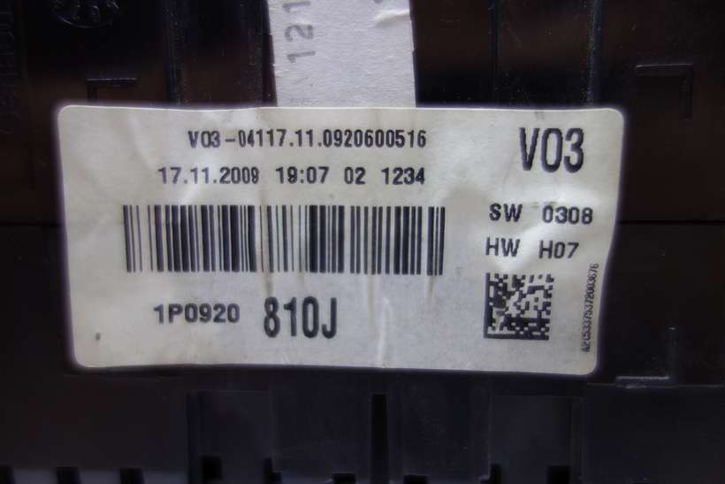 Cuadro de instrumentos Seat Leon 1P0920810J 1P0920 810J 04117110920600516 04117.11.0920600516 - foto 2