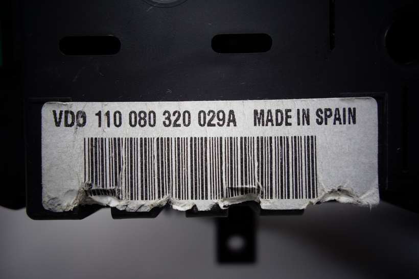 Cuadro de instrumentos Volkswagen Polo 6Q0920803S 14090600327 140906 0 0327 VDO 110080320029A 110 080 320 029A - foto 3