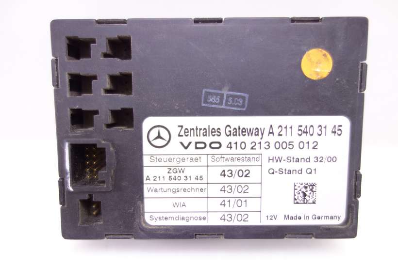Modulo de control central puerta Mercedes W211 A2115403145 A 211 540 31 45 VDO 410213005012 410 213 005 012 - foto 1