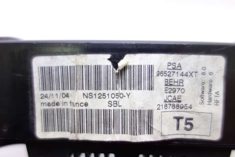 Panel de clima Peugeot 307 96527144XT 216788954 Behr E2970 - foto 3