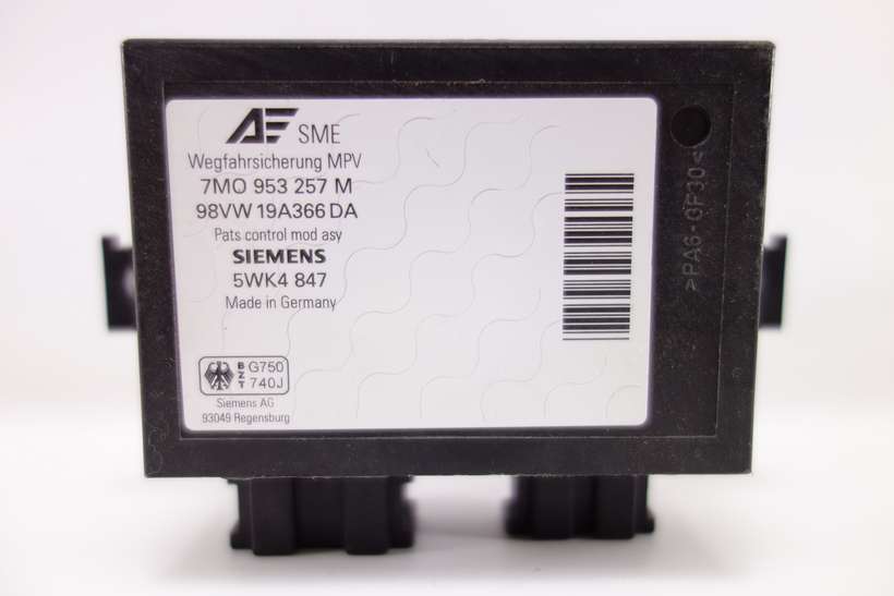 Modulo de inmobilizador Volkswagen Sharan 98VW19A366DA 98VW 19A366 DA 7M0953257M 7M0 953 257 M 7MO953257M 7MO 953 257 M Siemens 5WK4847 5WK4 847 - foto 1