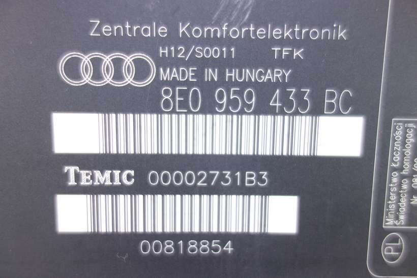 Módulo de confort AUDI A4 B6 B7 8E0959433BC 8E0 959 433 BC TEMIC 00002731B3 - foto 2